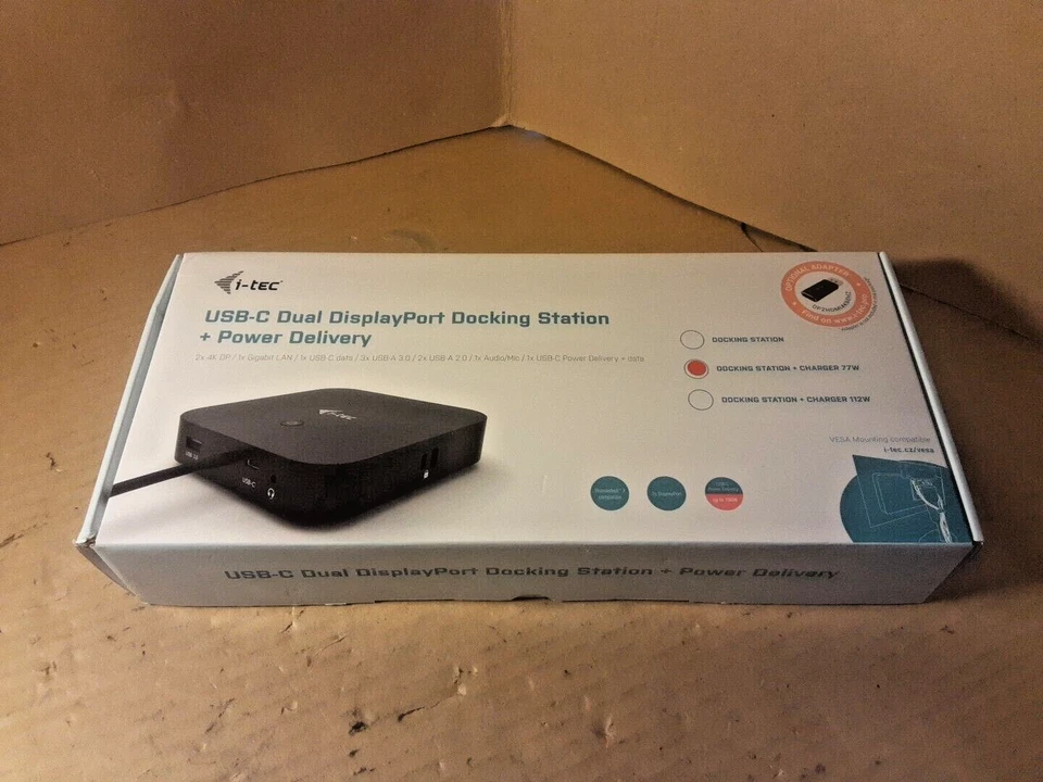 i-tec USB-C Docking Station 2x4K - 2x DisplayPort 1x USB-C 3x USB 3.0 2x USB 2.0 - Image 2 of 4