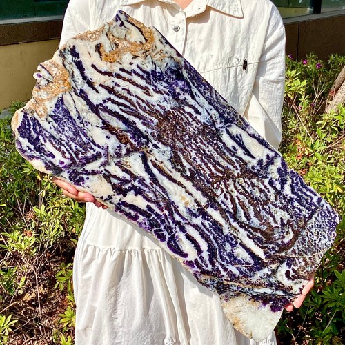 6.72LB Rare Zebra Stone Slices - Natural Crystal with Unique Stripes - Afbeelding 6 van 12