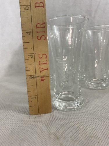 De Colección Ivanhoe de LIBBEY GLASS Corte Transparente Jugo Shot Gafas Años 60 Barware Bar Set 8 - Imagen 7 de 7