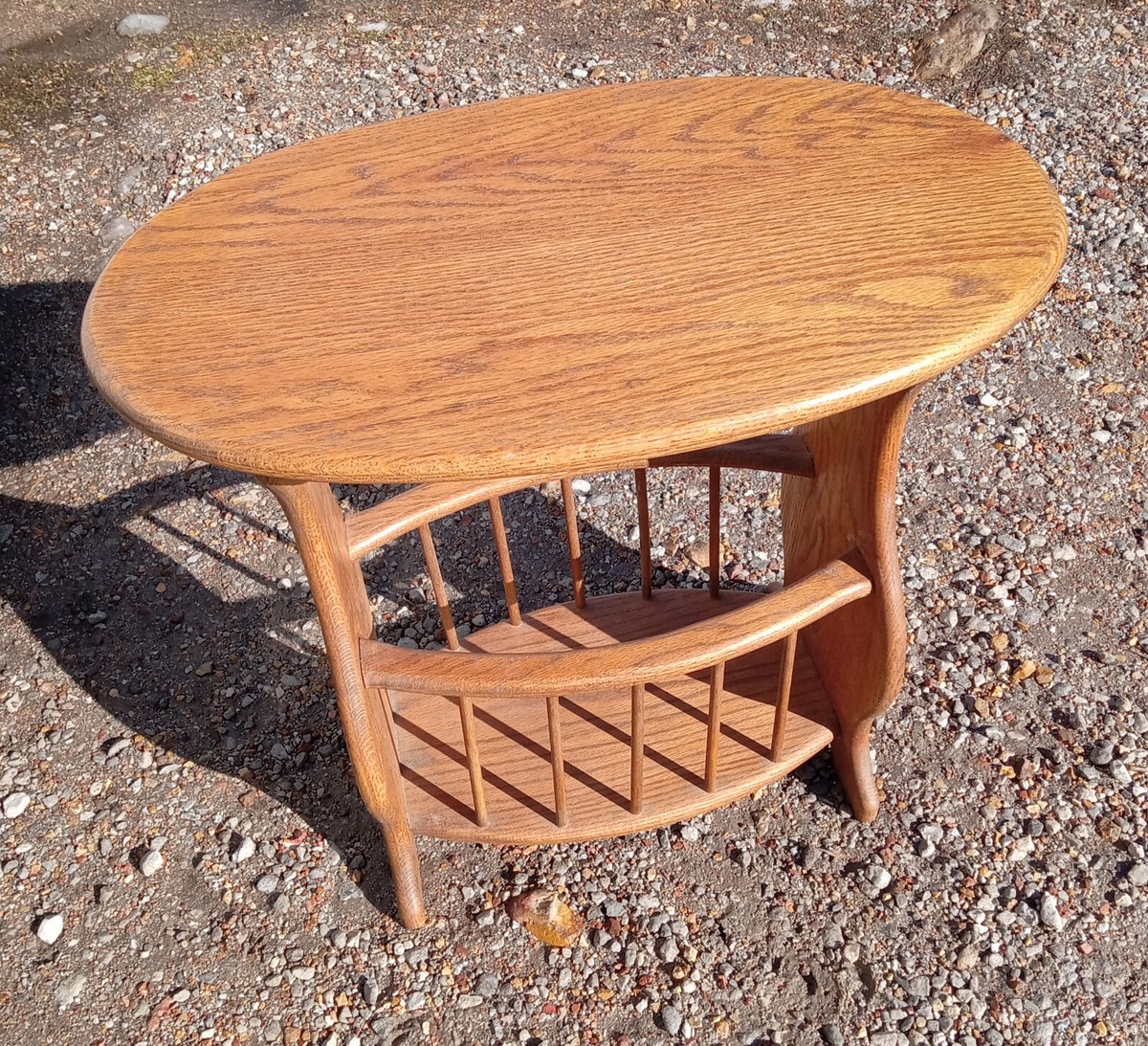 Oak Magazine Rack End Table / Side Table (MRT-9) | eBay