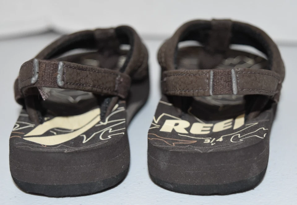 Sandalias Reef para niños pequeños talla 3/4 chanclas marrones Foto 4 de 4