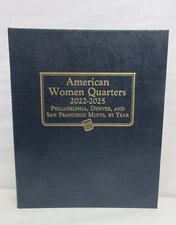 Special 4pg Whitman Classic Album #4989 American Women Quarters P D&S 2022-2025