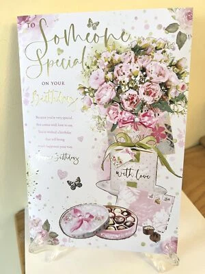 KINGFISHER CARD LTD Birthday Card Someone Special - Female - Foil Finish - 6" x 9"