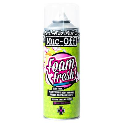 Muc-Off Motorrad Fahrrad Helm Schaum Fresh Reiniger Futter Pflege 400ml Neu