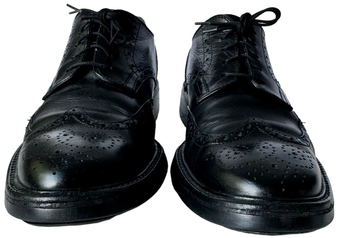 SAOLA Scarpe Tod's uomo taglia 10 5 nere Derby Brogue stringate a coda di rondine pelle semi eleganti