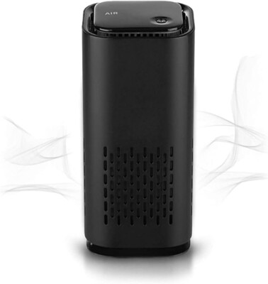 Compact KIKI PURE A1 Mini HEPA USB-C Air Purifier - Silent Travel Friendly BLACK