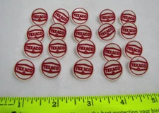 Texaco Oil Golf Ball Markers, Lot of 20 Pieces, Plastic