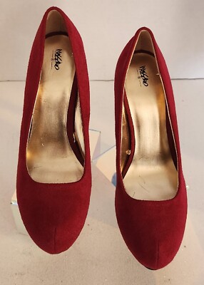 Mossimo Christmas Red Platform High Heel Stiletto Size 9 Slip On