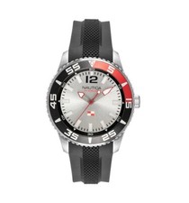 Image of Mens Wristwatch NAUTICA PACIFIC BEACH NAPPBP904 Silicone Black Sub 100mt