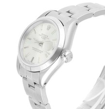 Rolex Date 69160 Silver Dial Oyster Bracelet Stainless Steel Ladies Watch 3