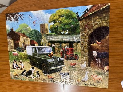 Premium Nostalgia - Down On The Farm 1000pc Jigsaw Puzzle Kevin Walsh ...