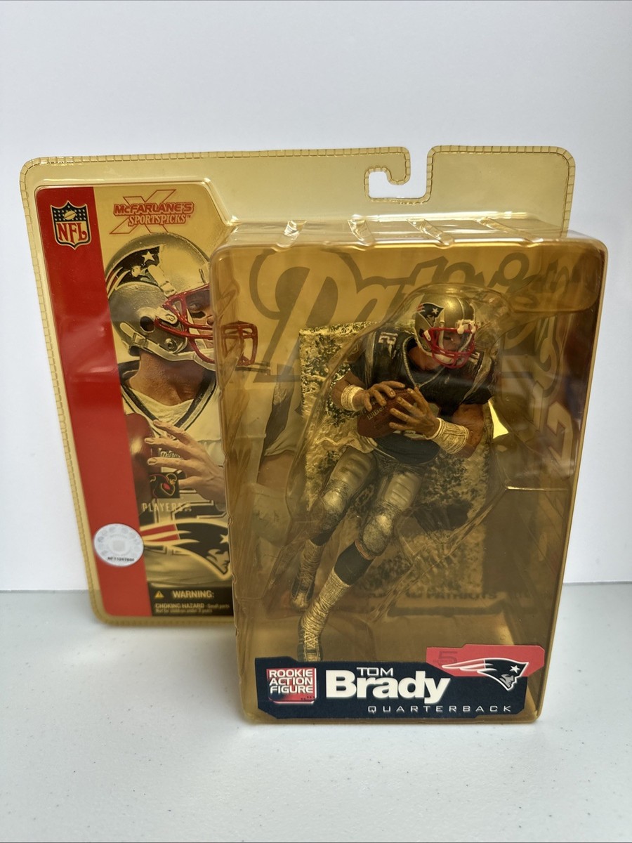 2002 McFarlane NFL Series 5 Patriots 6” Tom Brady Blue Snowy