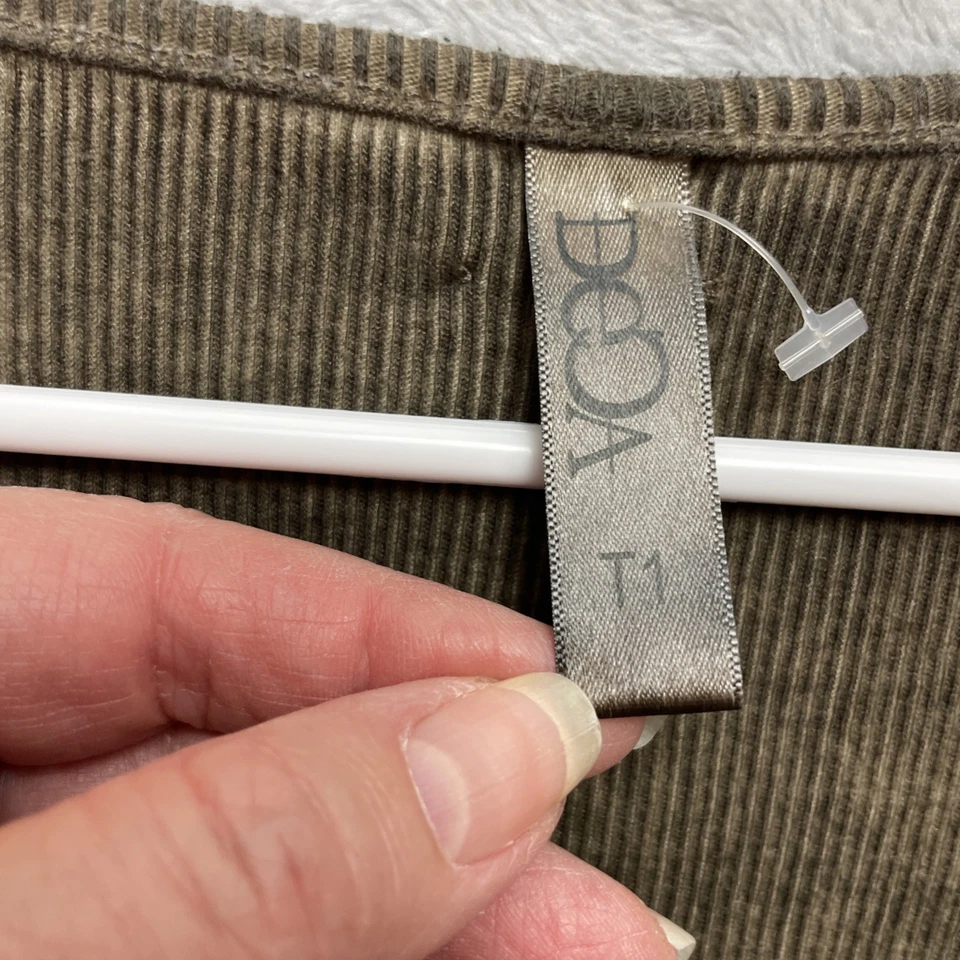 Vestido Deca Paris Feminino T1/S Exército Verde Malha Decote Quadrado Sem Mangas Lagenlook - Imagem 3 de 4