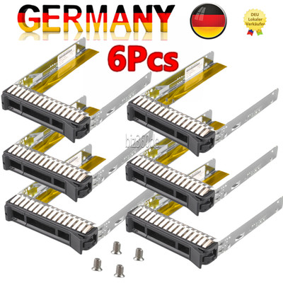 6X 2.5'' SAS SATA HDD Festplatte Rahmen Caddy für Lenovo ThinkSystem SR250 ST250