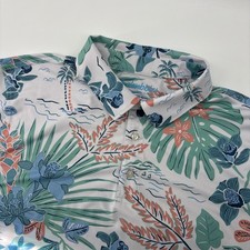 Chubbies The Weekend Has Arrived Polo Men's M Floral Tropical Golf Performance
