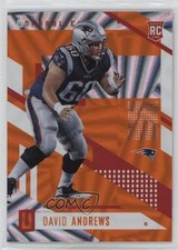 2017 Panini Unparalleled Orange 46/49 David Andrews #6 4f5