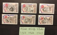 série  timbres france neufs année 1989  n° 2564 à 2569