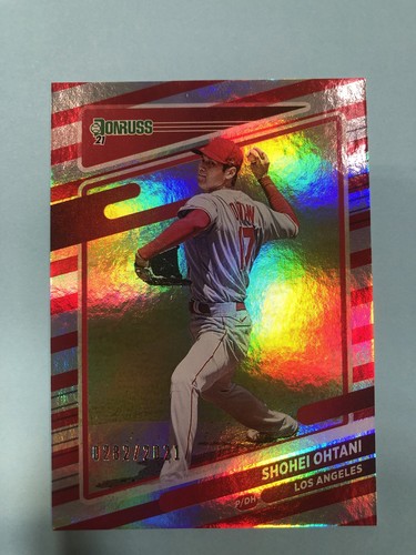 2021 Panini Donruss Shohei Ohtani Holo Red 0282/2021 #199