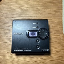 Tested Working SONY Net MD Walkman MZ-NE410 Black MiniDisc Player Recorder