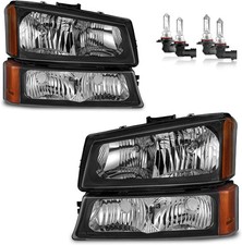 2003-2007 Chevy Silverado 1500 2500 3500 Avalanche Headlight Pair Left Right 2003-2007 Chevy Silverado 1500 2500 3500 Avalanche Headlight Pair Left Right