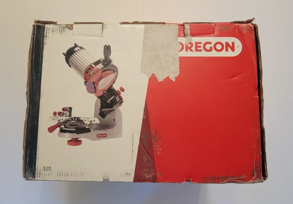 Amoladora de cadena de sierra de banco Oregon 520-120 - NUEVA Y SIN USAR - CAJA TIENE DAÑOS Foto 4 de 4
