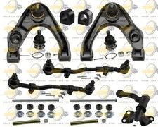 4x2 Front End Kit Upper Arms For 98-04 Nissan Frontier Idler Arm Tie Rods Ends