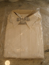 Vintage Men's White Long Sleeve Button-up Shirt Arrow 16 1/2-34 see descrip. 81A