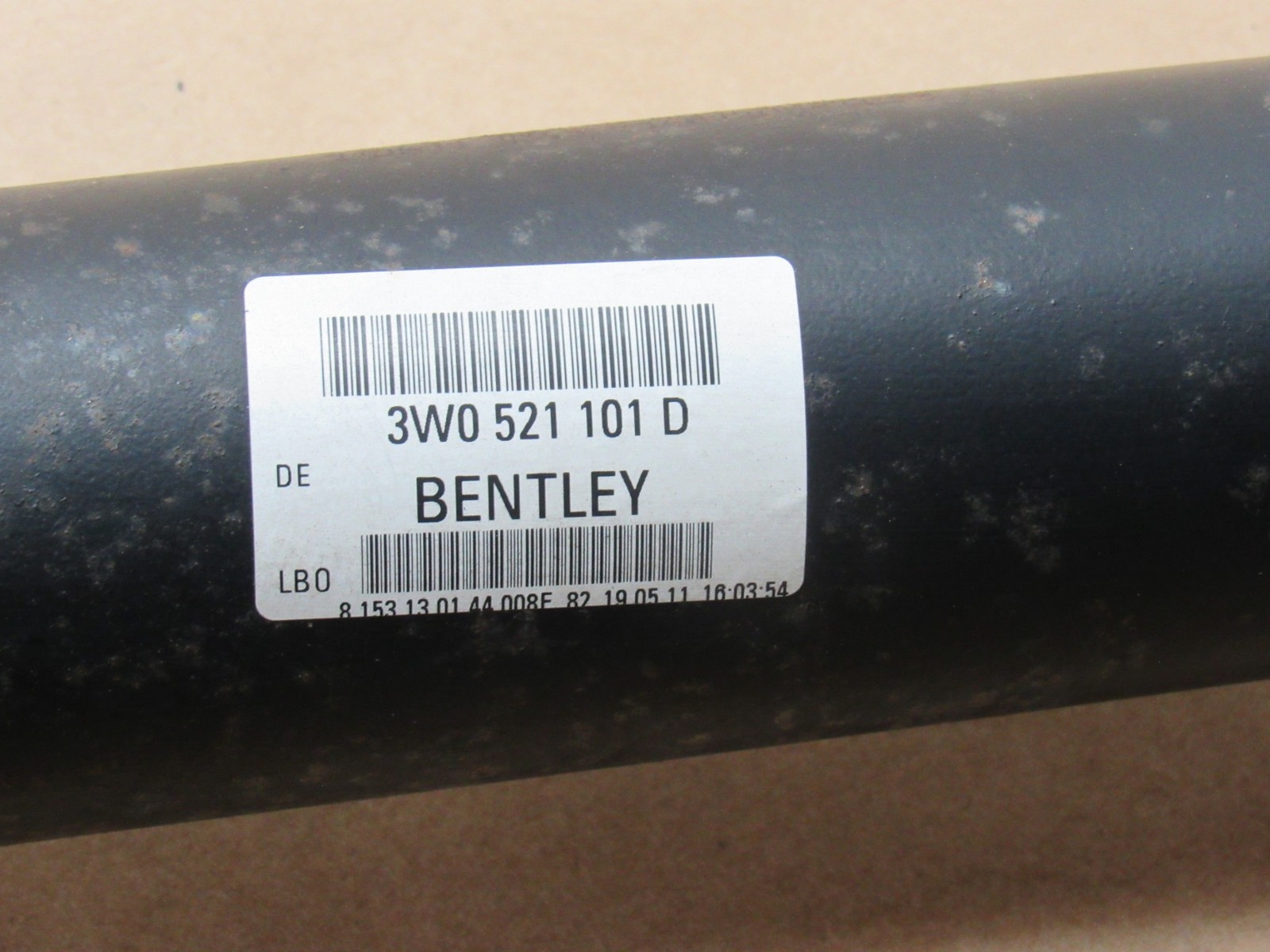 Bentley Continental GT 2012 6.0L AWD Rear Driveshaft Propeller 11-18 ;#3
