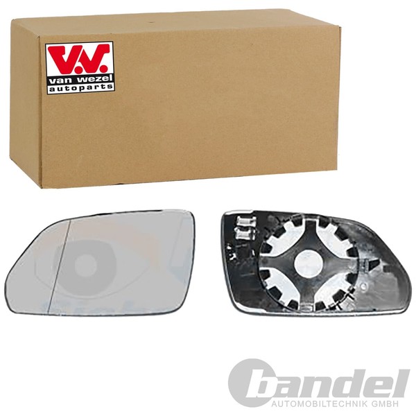 VAN Wezel Spiegelglas AsphÄRisch Beheizbar Links Passend FüR Skoda Octavia-image
