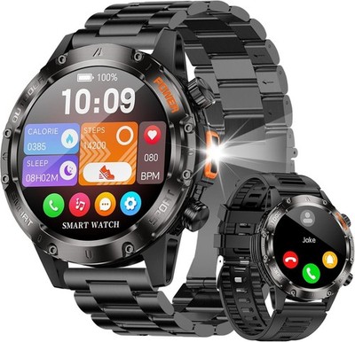 2025 Smart Watch For Men Waterproof Smartwatch Bluetooth iPhone Samsung NEW