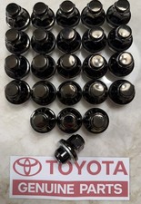 24 Oem 2026 Toyota Tundra Sequoia Tacoma Factory Gloss Black Oem Lugs Lug Nuts