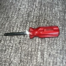 TONKA Tough Tools Red Phillips Screwdriver Kids Toys 2001 Hasbro 4 1/2"