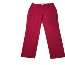 Nine West Jeans Womens Dress Pants Straight Leg Red Size 18W No Pockets 