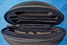 NEW OAKLEY BLACK LARGE ZIPPER COMPARTMENT SUNGLASS EYEGLASSES OPTICAL CASE ONLY