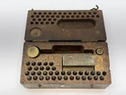 Antique WW1 WW2 U.S. Army Dog Tag Stamping Field Kit - Military Tool and Dies