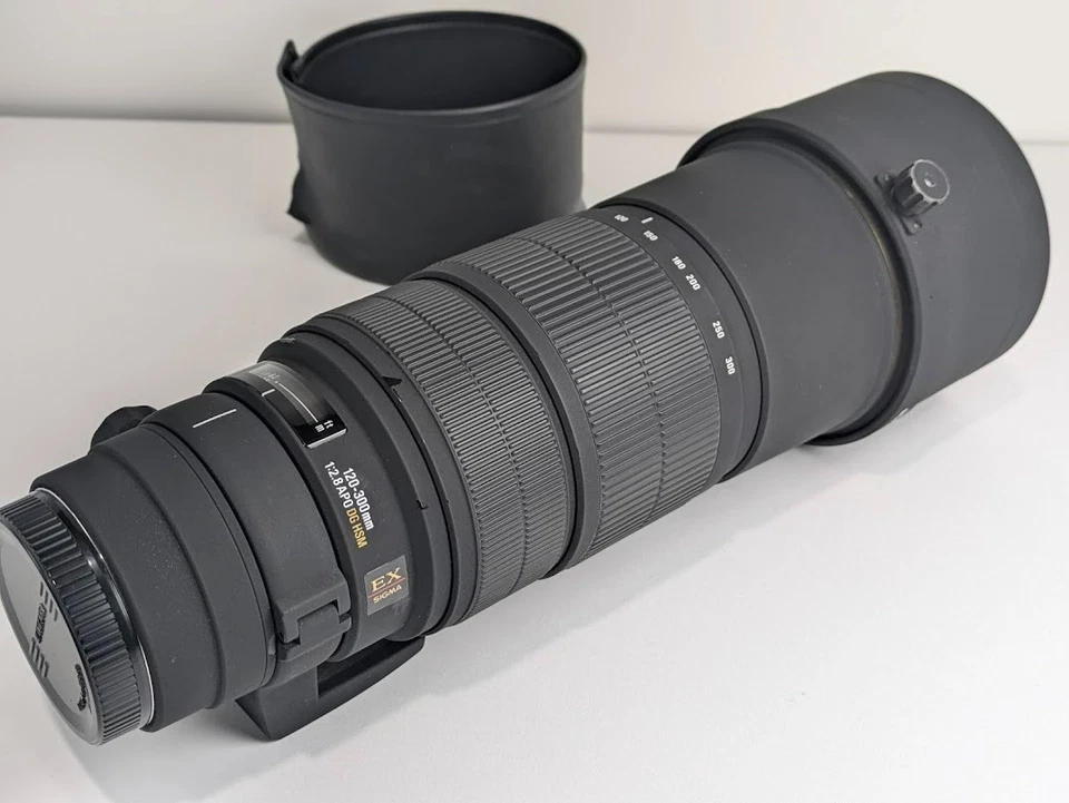 Sigma EX 120-300mm f/2.8 APO DG HSM Lens Canon EF-Excellent w/Hood- Japan Tested - Image 3 of 4