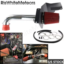For 2014-18 Chevy GMC Sierra 1500 5.3L 6.2L V8 Red Filter Cold Air Intake Kit US