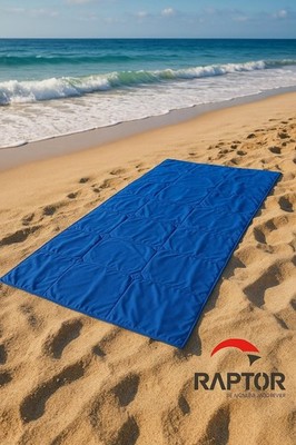 180x80cm Mikrofaser Badetuch   leicht, schnelltrocknend, & Tasche, blau