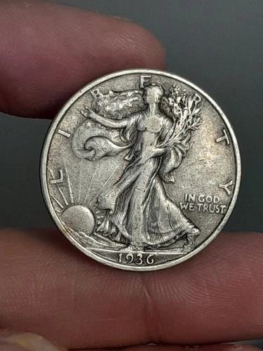1936 Walking Liberty Silver Half Dollar XF