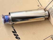 Spoon Sports Exhaust Trumpet Muffler Jdm In 2.5 Out 3 Blue Performance