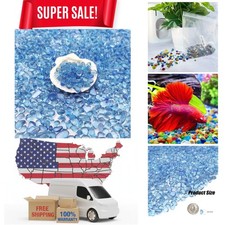 Versatile 0.93LB Glass Pebbles - Ideal Aquarium Rocks, Vases, and Crafting