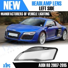FOR AUDI R8 LEFT PASSENGER SIDE FRONT HEADLIGHT HEADLAMP LENS COVER 2007-2015 UK