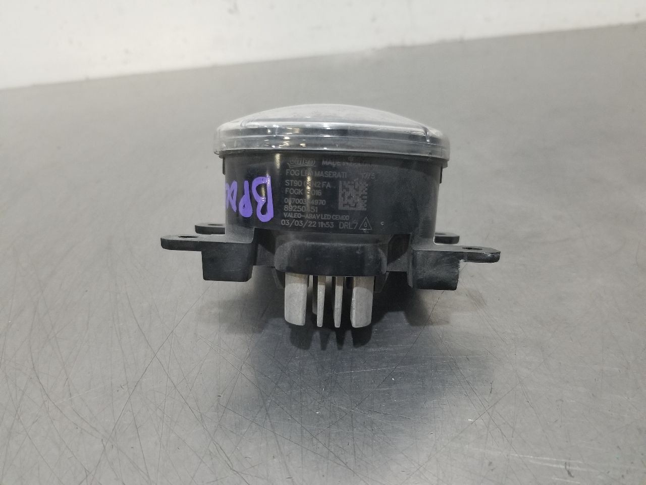 22 2022 MASERATI LEVANTE FOG LIGHT LAMP LEFT DRIVER 