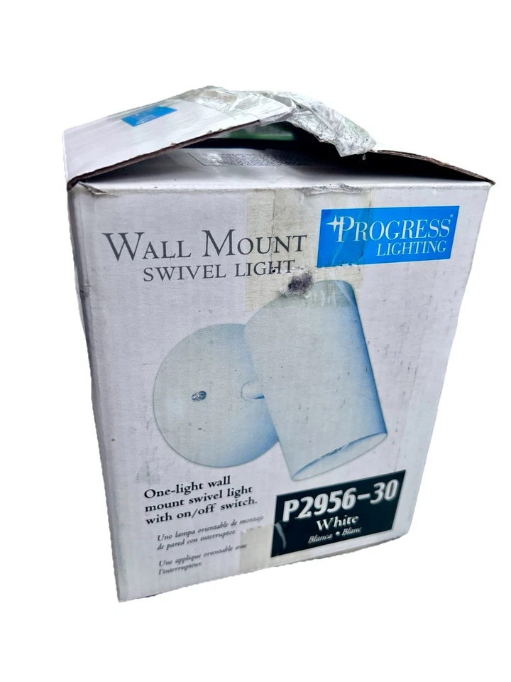 Progress Lighting P2956-30 Wall Mount White Indoor Swivel Single Light Fixture - Image 4 of 4
