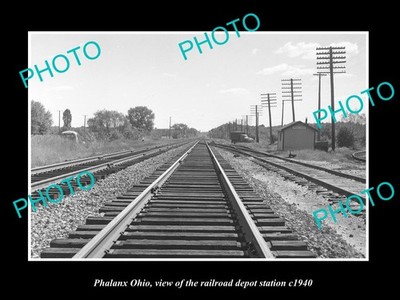 Phalanx Ohio The Railroad Depot Station c1940 Large Historic Old Photo