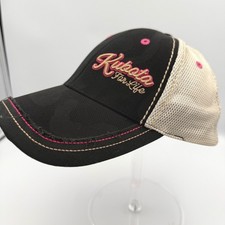 Kubota For Life Pink  Black Trucker Hat Women's One Size Officially Licensed