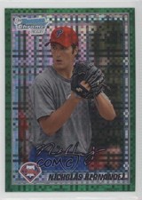 2010 Bowman Chrome Prospects Retail Green X-Fractor Nick Hernandez Nicholas 0c6