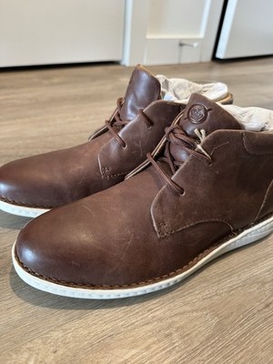 Born Brown Leather Chukka Boots Lace Up Lightweight Comfort  display picture 1