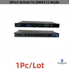 3PIN Artnet 8 Way Network Extender To DMX Node Output 4096CH For Stage Dj Light