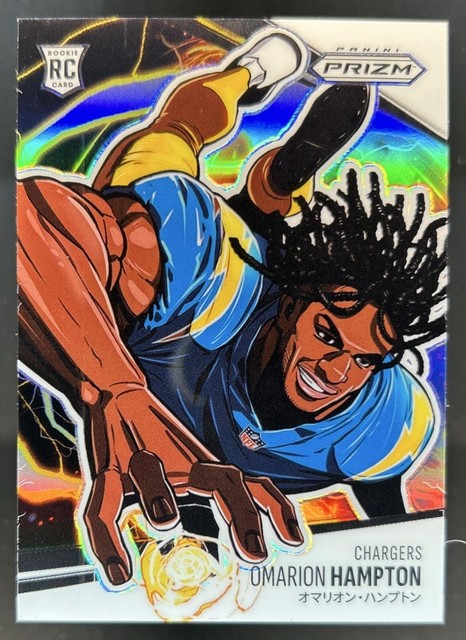 2025 Prizm Omarion Hampton Manga - Vertical SSP Rookie RC #13 Chargers